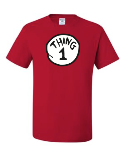 Thing 1,2,3,4,5 Red T-shirt 6 Months To 5xl The Best