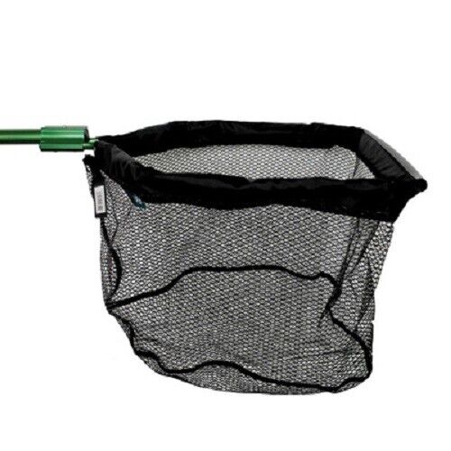 Koi Pond Fish Catching Net 16" 3 Foot Pole Remove Leaves And Debris From Ponds