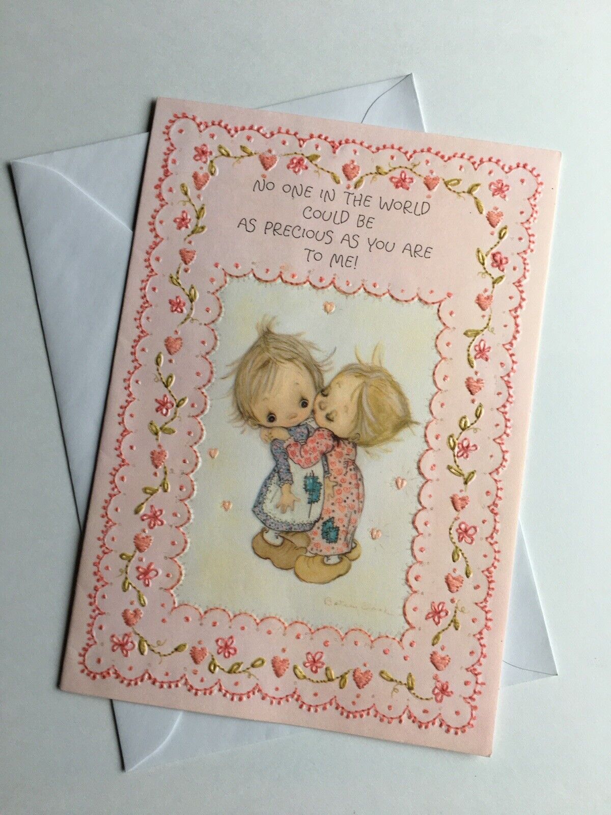 1972 Vintage Betsey Clark Valentine’s Day Greeting Card With Envelope Unused