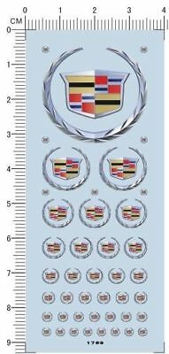 Decals Cadillac For 1/24 1/25 1/43 Or Other Scales Model Kits (1763)