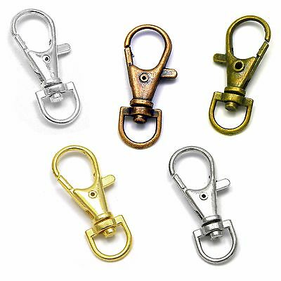 2 Big 1 1/2 Inch Swivel Lobster Clasp Clip Hook Findings For Purses Lanyards +