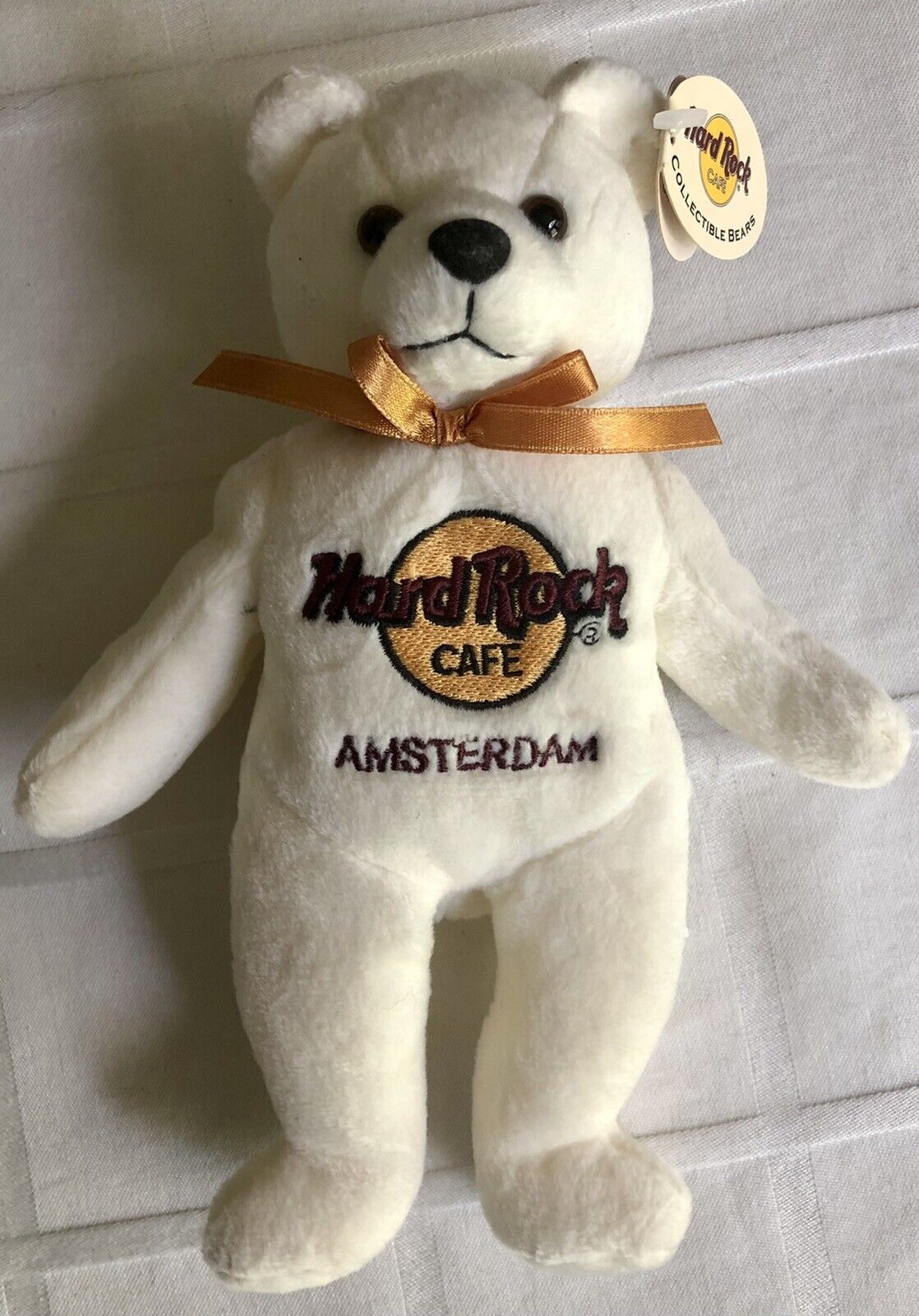Hard Rock Cafe Amsterdam Bean Bear Peter Beara  Nwt