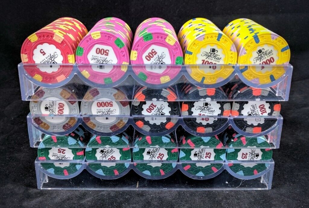 Wthc Top Hat And Cane Paulson Single Chip T5. - T5000 Poker Chips (one Chip)