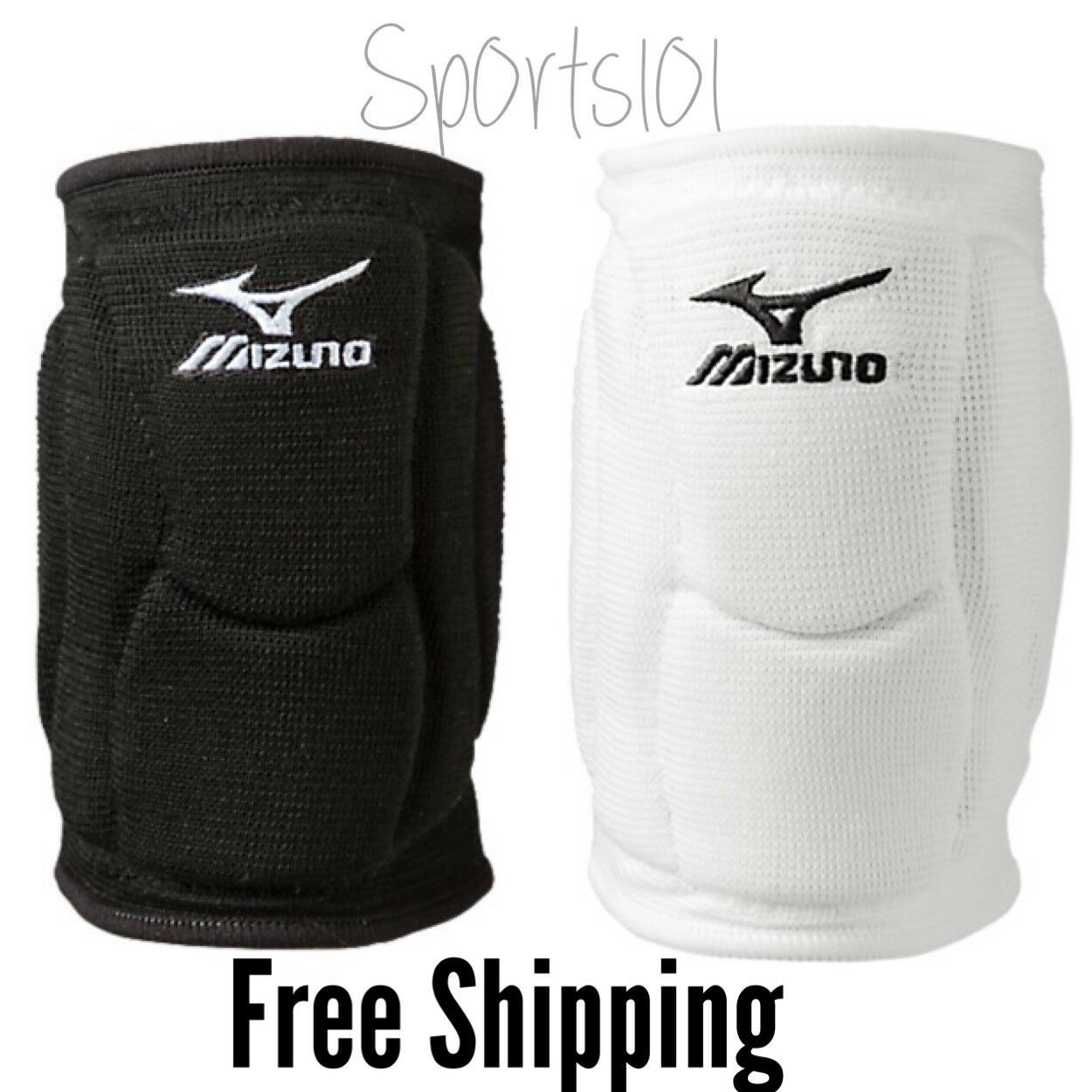 Mizuno Elite 9 Sl2 Volleyball Knee Pads 480175 One Pair White Black