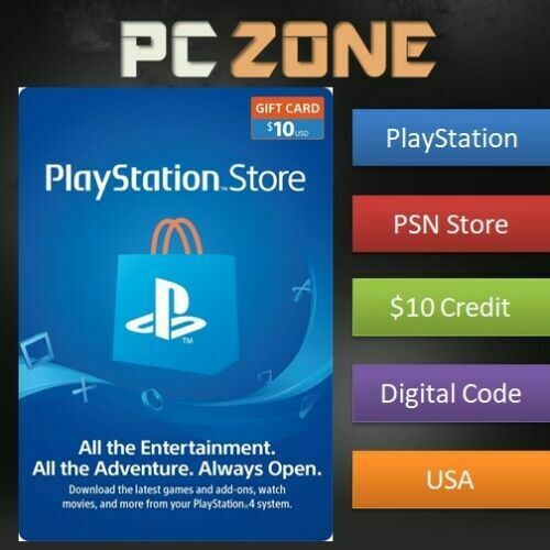 $10 Playstation Store Usd Card - Ps Psn Us Store - Instant Code Ps4/ps3/psp