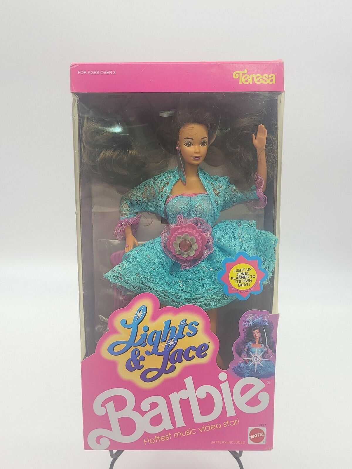 Rare 1990 Mattel Barbie Lights & Lace Teresa Brand New 9727
