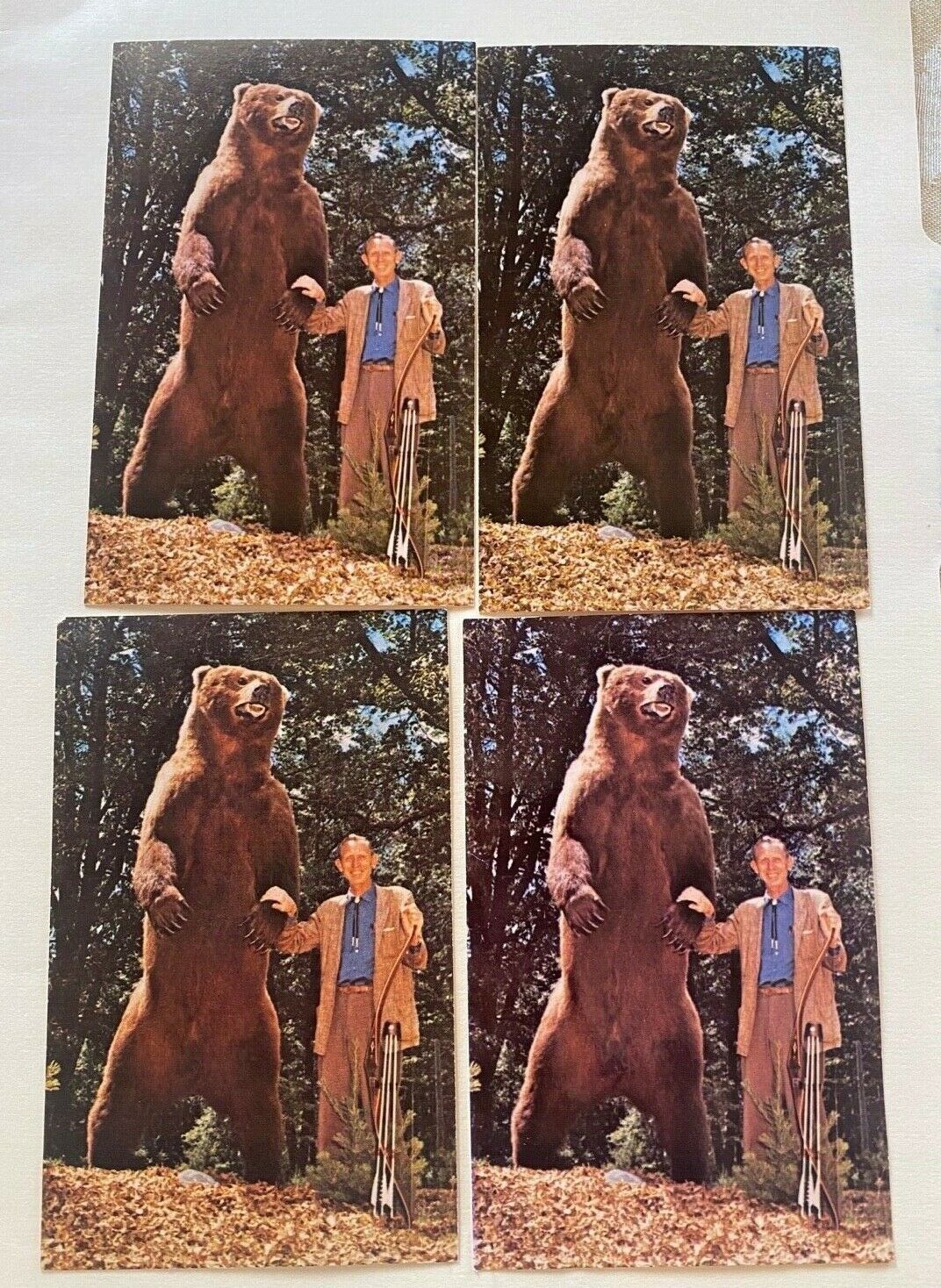 Fred Bear Museum Post Card Standing Bear Archery