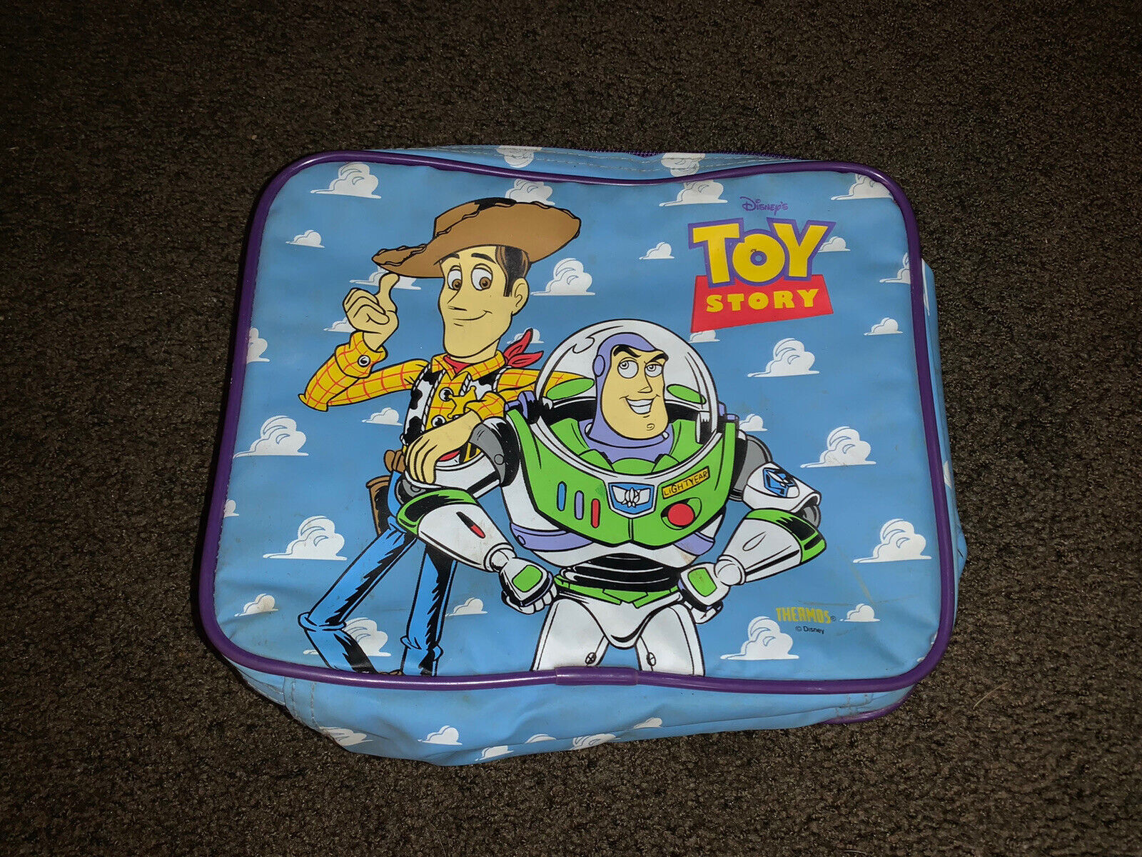Thermos Toy Story 1 Vinyl Soft Lunch Box Bag Vintage 1995 Disney 90s