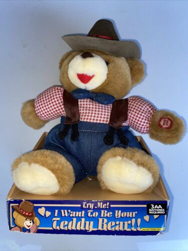 Bear Singing Dancing To Elvis "i Want To Be Your Teddy Bear" Plush Toy Not Gemmy