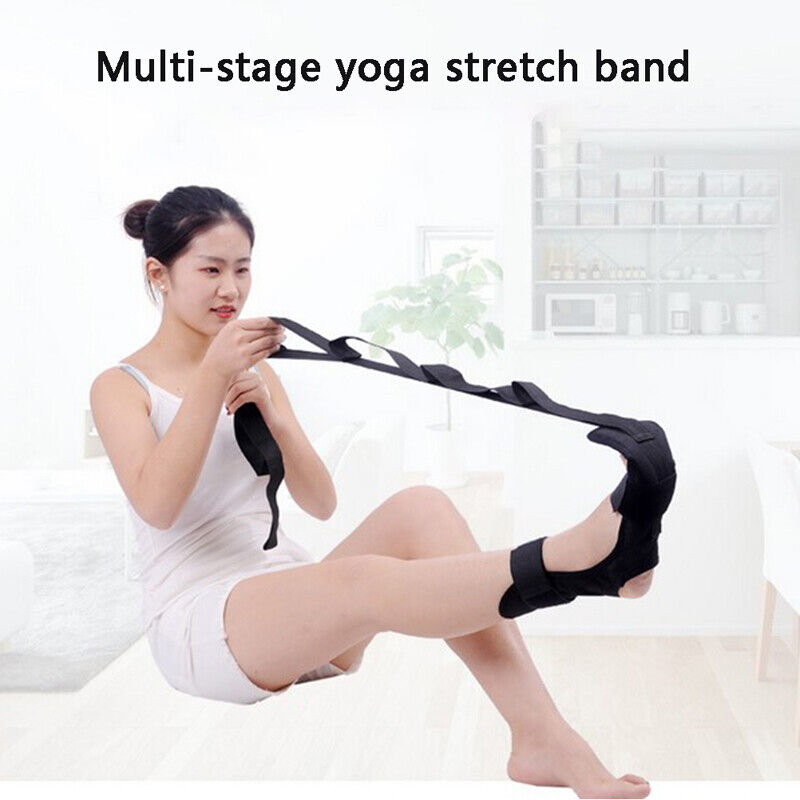 Yoga Ligament Stretching Belt Foot Drop Strap Leg Training Foot Correct Ankle Us