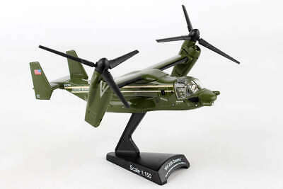Diecast Metal Helicopter W/ Stand - Presidential Mv-22 Osprey 1/150 Hmx-1 Scale
