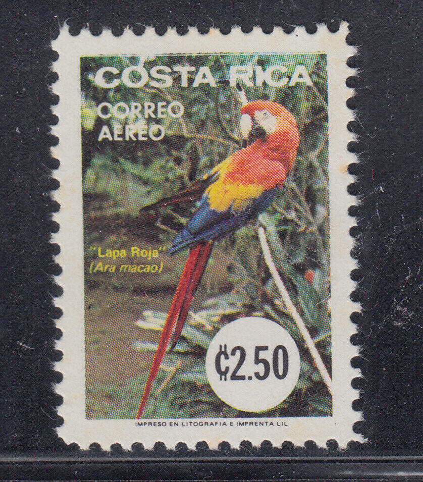 Costa Rica 1980 Parrot Sc C821 Mint Never Hinged