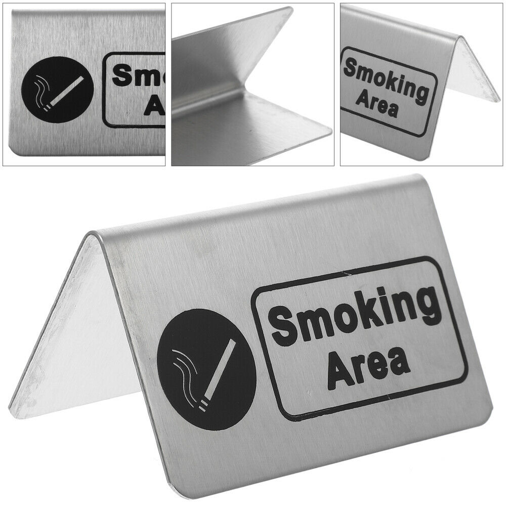 1pc Fine Chic Smoking Area Sign Smoking Sign For Mall Restaurant