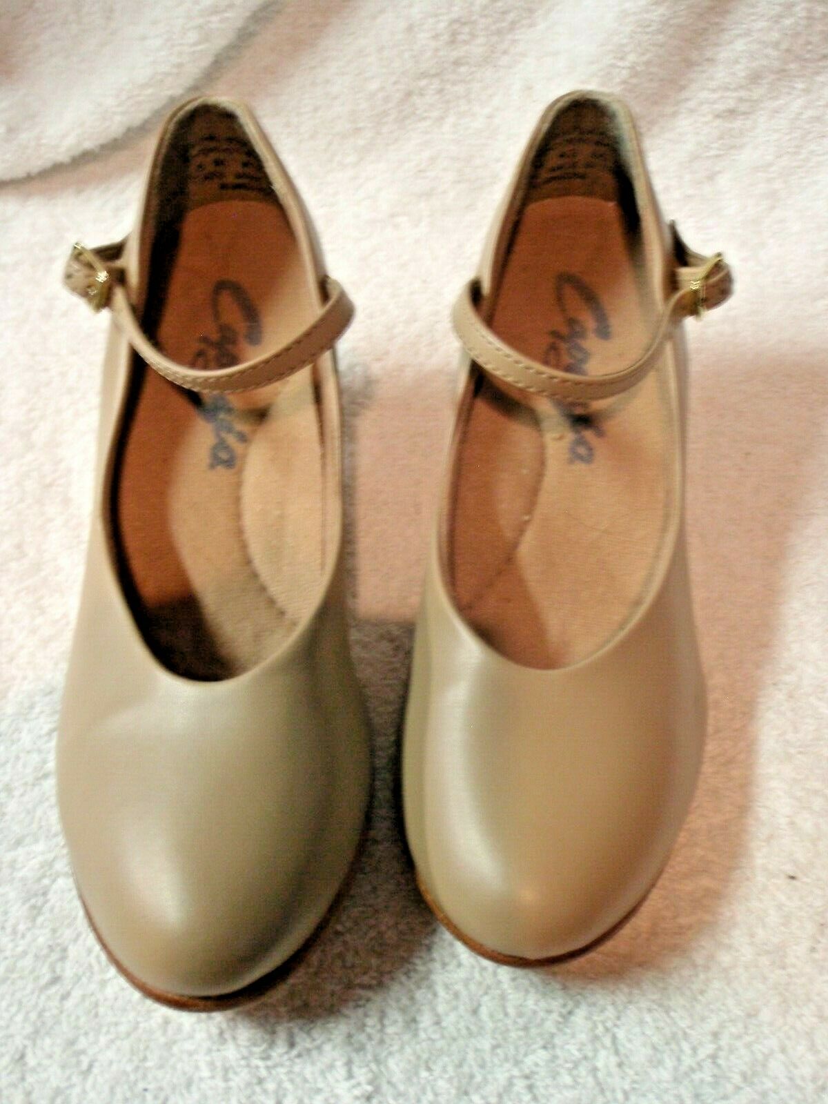 Capezia Size Women's 6m Taupe/tan Character Dance Shoes 2" Heel Leather Sole
