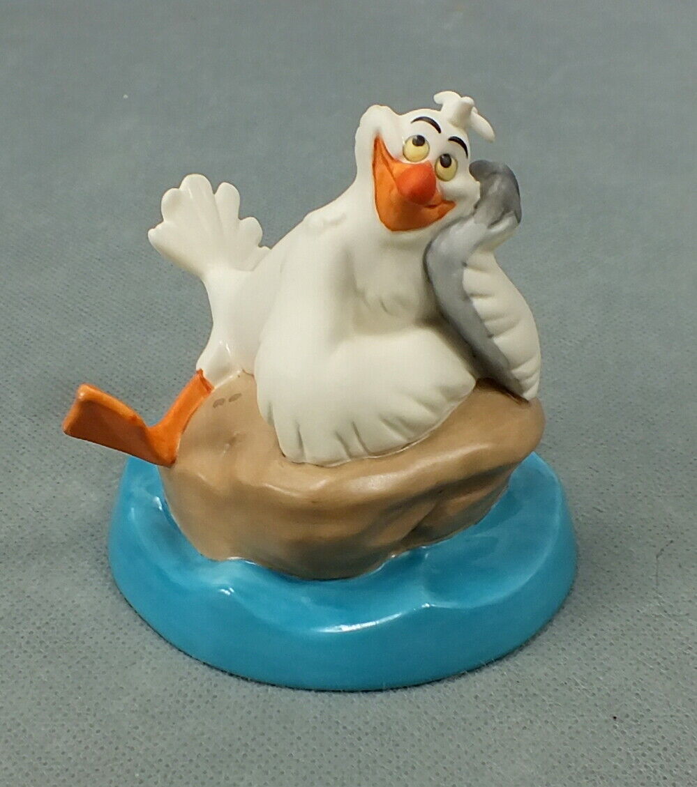 Walt Disney Wdcs Porcelain Little Mermaid Figurine Muddled Mentor Bird Scuttle
