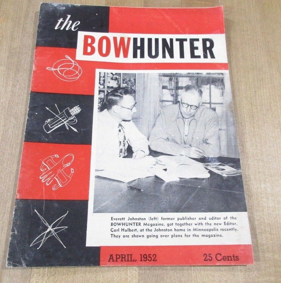 Bowhunter Magazine April 1952 Vol 5 No 9 Vintage Archery (r)
