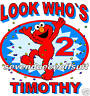 Custom Personalized Elmo Sesame Street Birthday Shirt Party Favor Present Gift