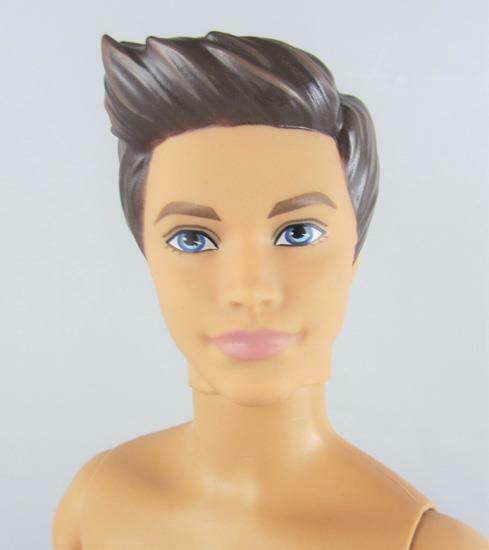 Barbie .. Nude Rock N Royals Prince Ken Fashionistas Brown Molded Hair Blue Eyes