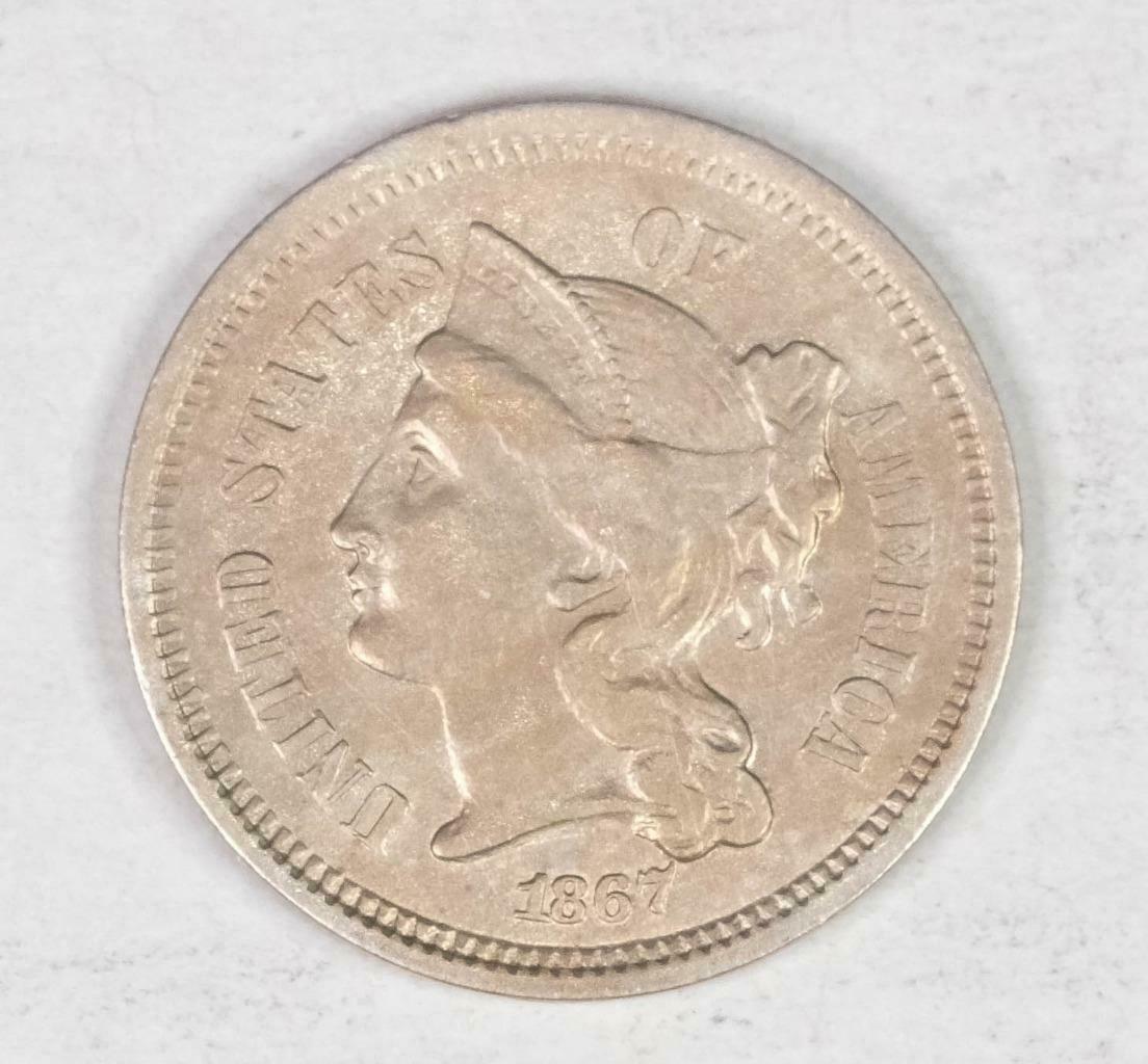1867 3 Cent Nickel, Three Cent Bu - Unc #3192