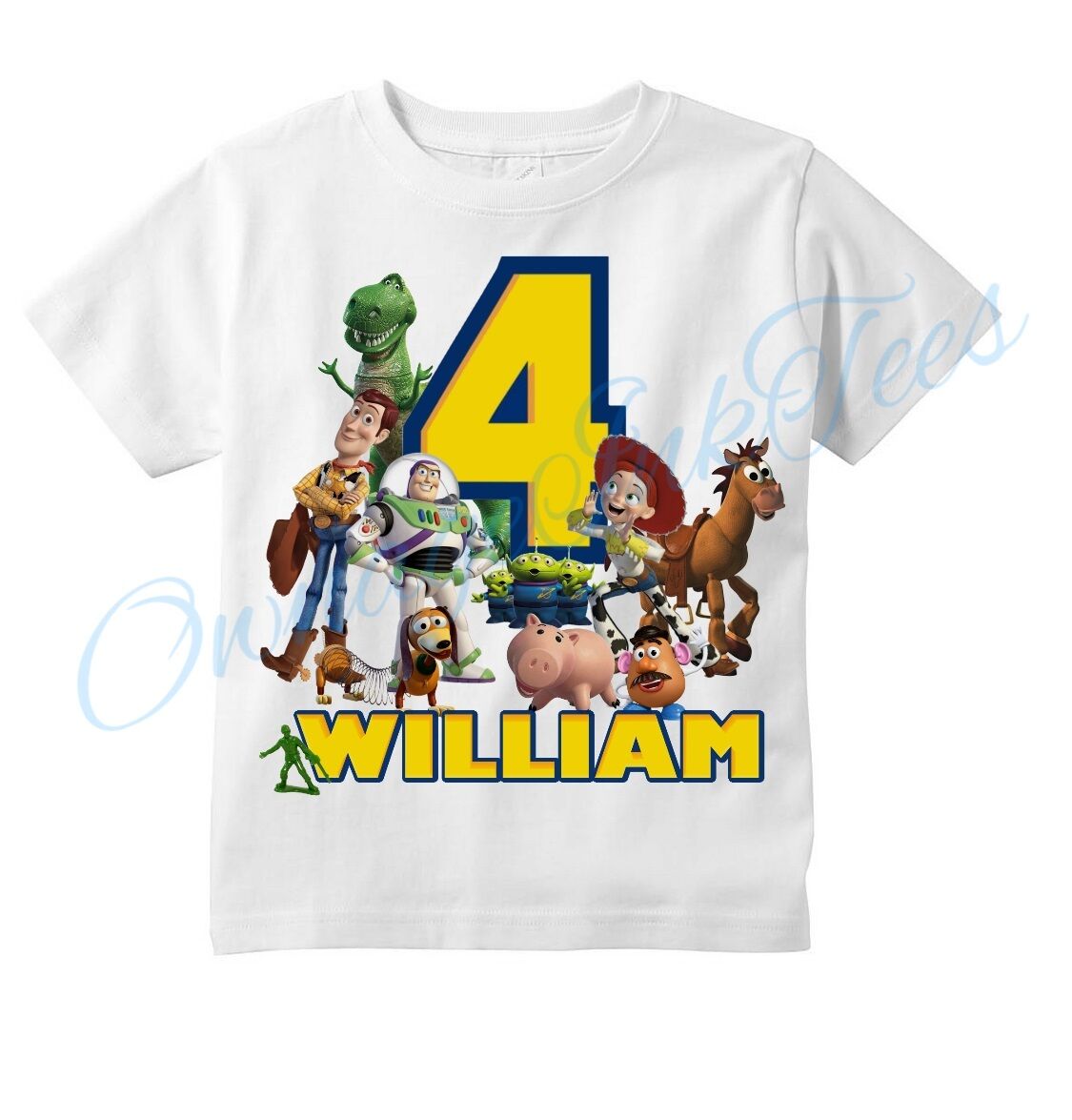 Toy Story Group Custom T-shirt, Personalize Name/age, Birthday, Gift,