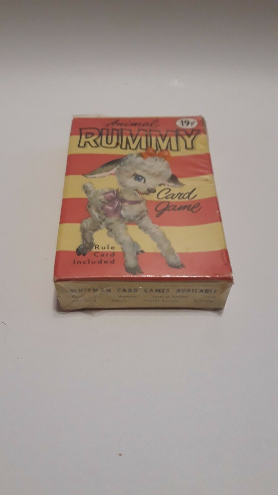 ☆vintage Whitman Animal Rummy Card Game Factory Sealed Original Box# 4112