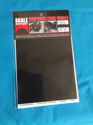 Scale Motorsport 1/24 Comp. Carbon Fiber Decal Twill Weave Black/pewter 1024 X