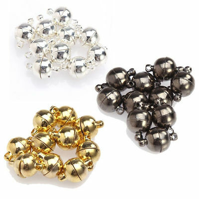 Wholesale 10sets Two Parts Powerful Magnetic Round Clasps Diy Jewelry Findings
