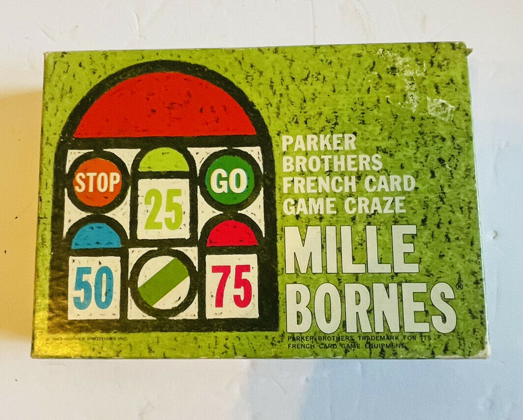 Millie Bornes Vintage Card Game! Parker Brothers Complete! 1962 Htf