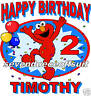 Custom Personalized Elmo Sesame Street Birthday Shirt