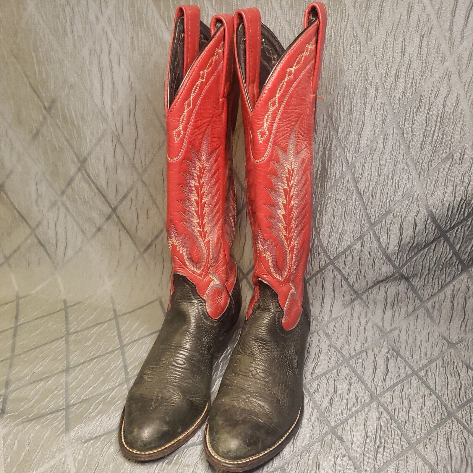 Tony Lama Leather Woman’s Cowboy Boots Style 1620  L  Reg #34708222 Size 5 1/2m