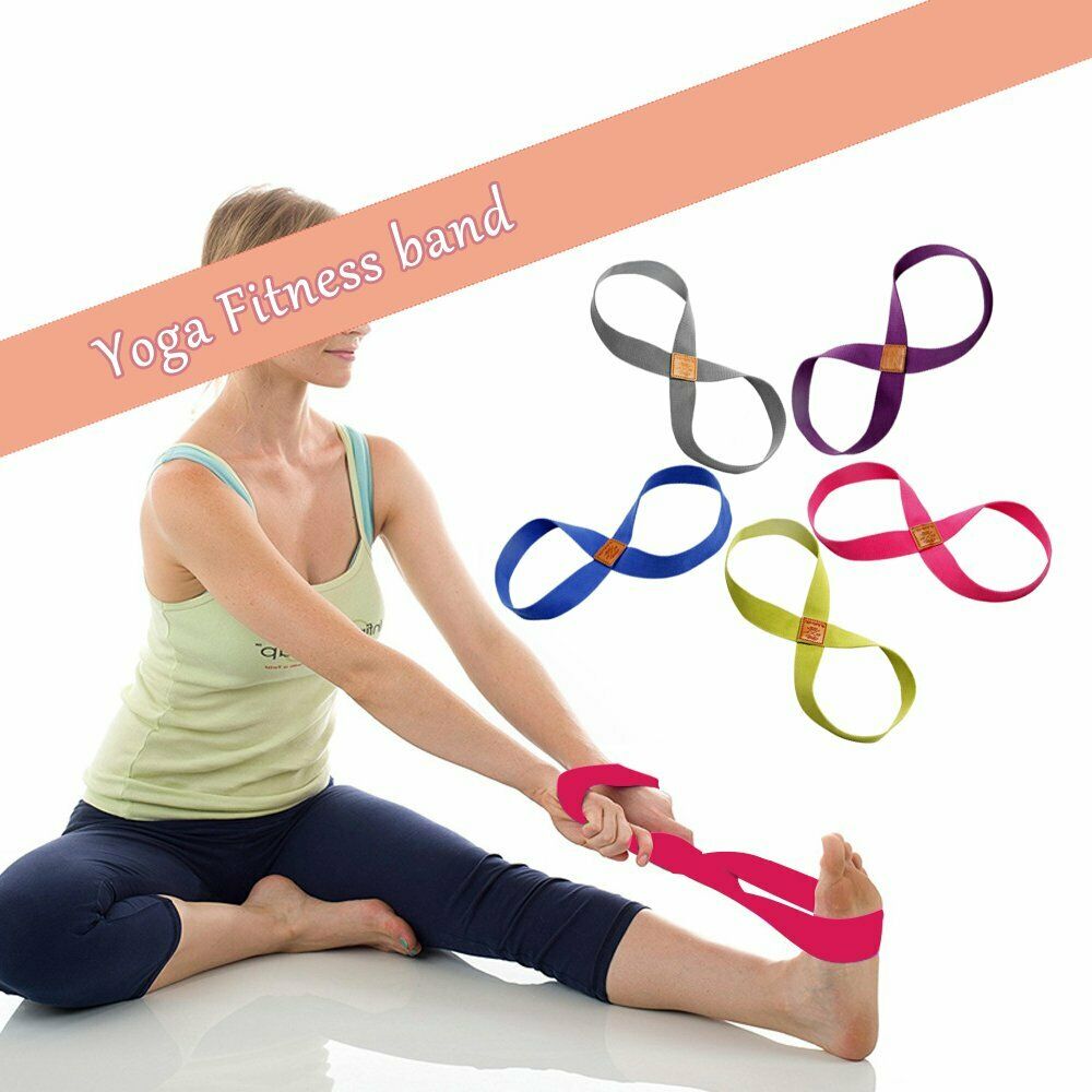 Elastic Yoga Belt Resistance Band Home Fitness Pilates Stretching Belt Rope Nm