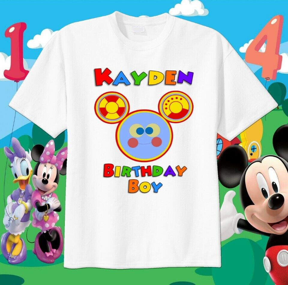 Oh Toodles Face Mickey Mouse Clubhouse Custom T-shirt Personalize Birthday Gift
