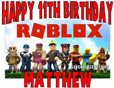 Custom Roblox T Shirt Add Name And Age Birthday Gift Party Game