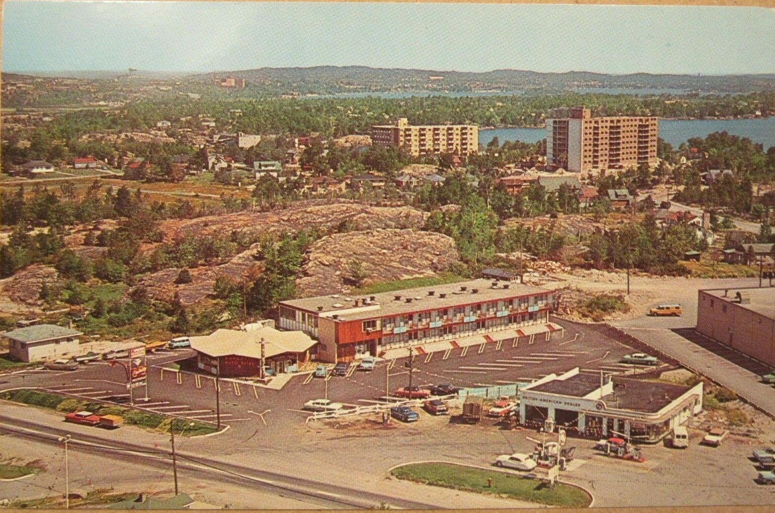 1960's British American Dealer Gas Station, Sudbury, Ontario, Canada. Postcard