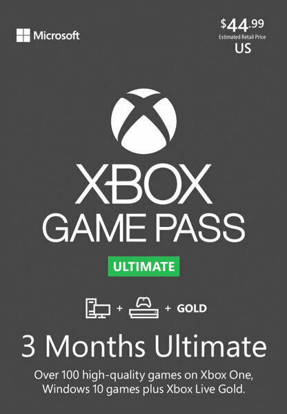 Xbox Game Pass Ultimate 3 Months (brand New Single Code Usa For New Or Existing)