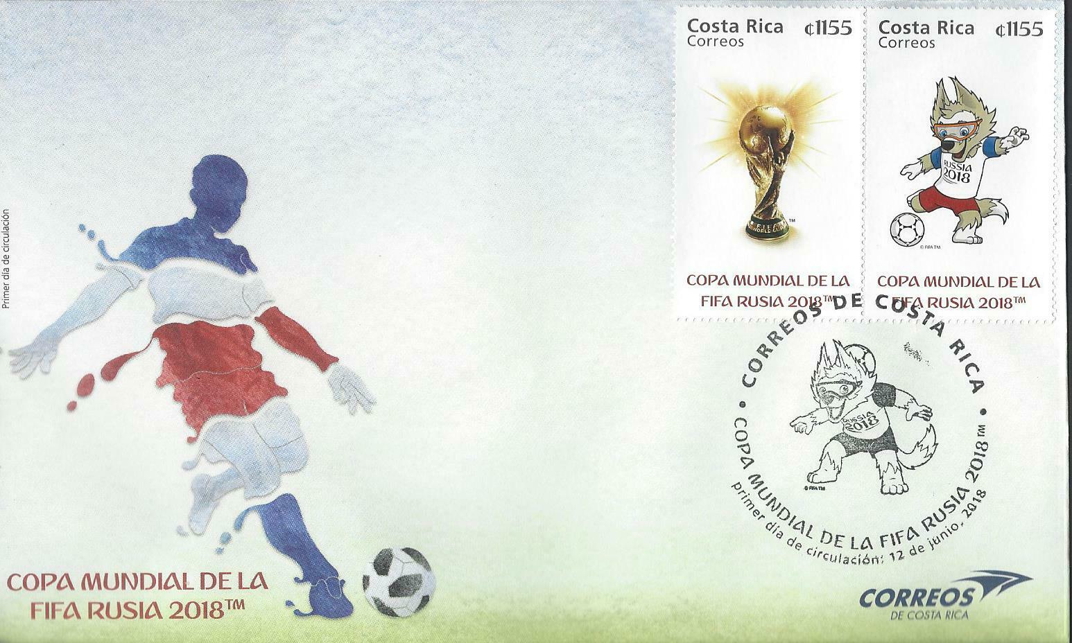 Costa Rica Copa Mundial De La Fifa Rusia 2018™, Fifa World Cup Russia 2018™ Fdc