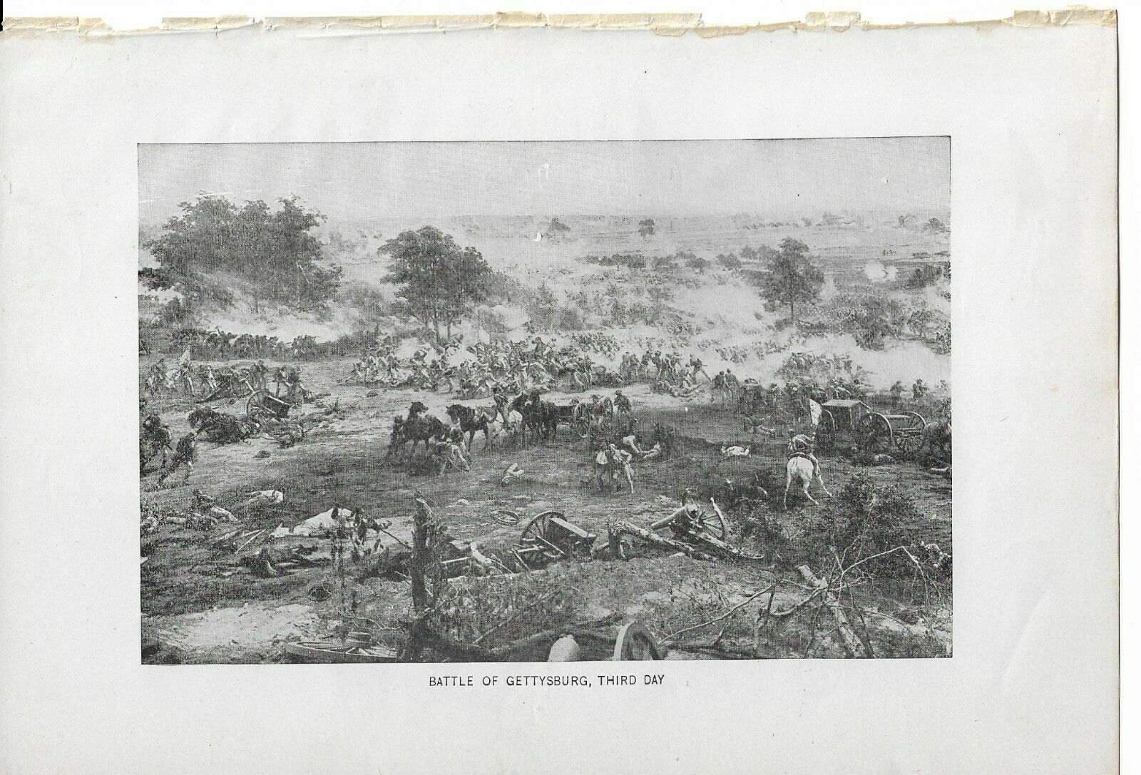 Civil War Picture Of Gettysburg Pickett's Charge Cyclorama By Paul Philippoteaux