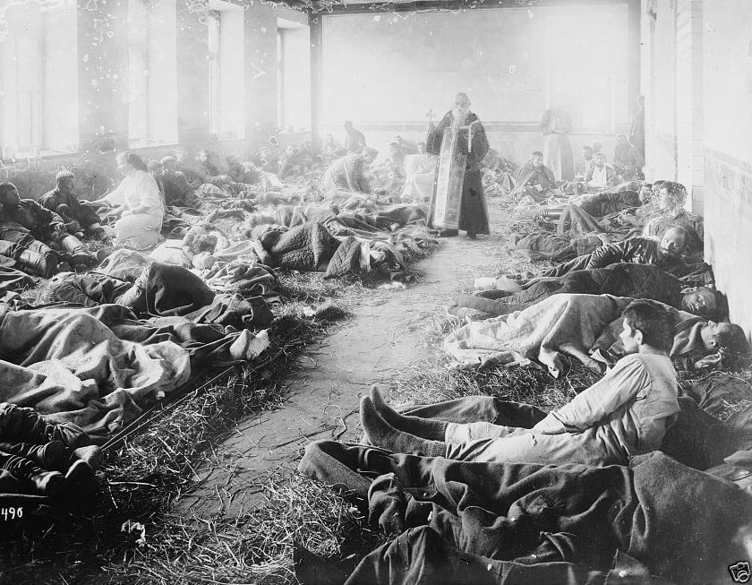 Russian Orthodox Church Service In Hospital Poland 1914 World War I 8x10 Photo