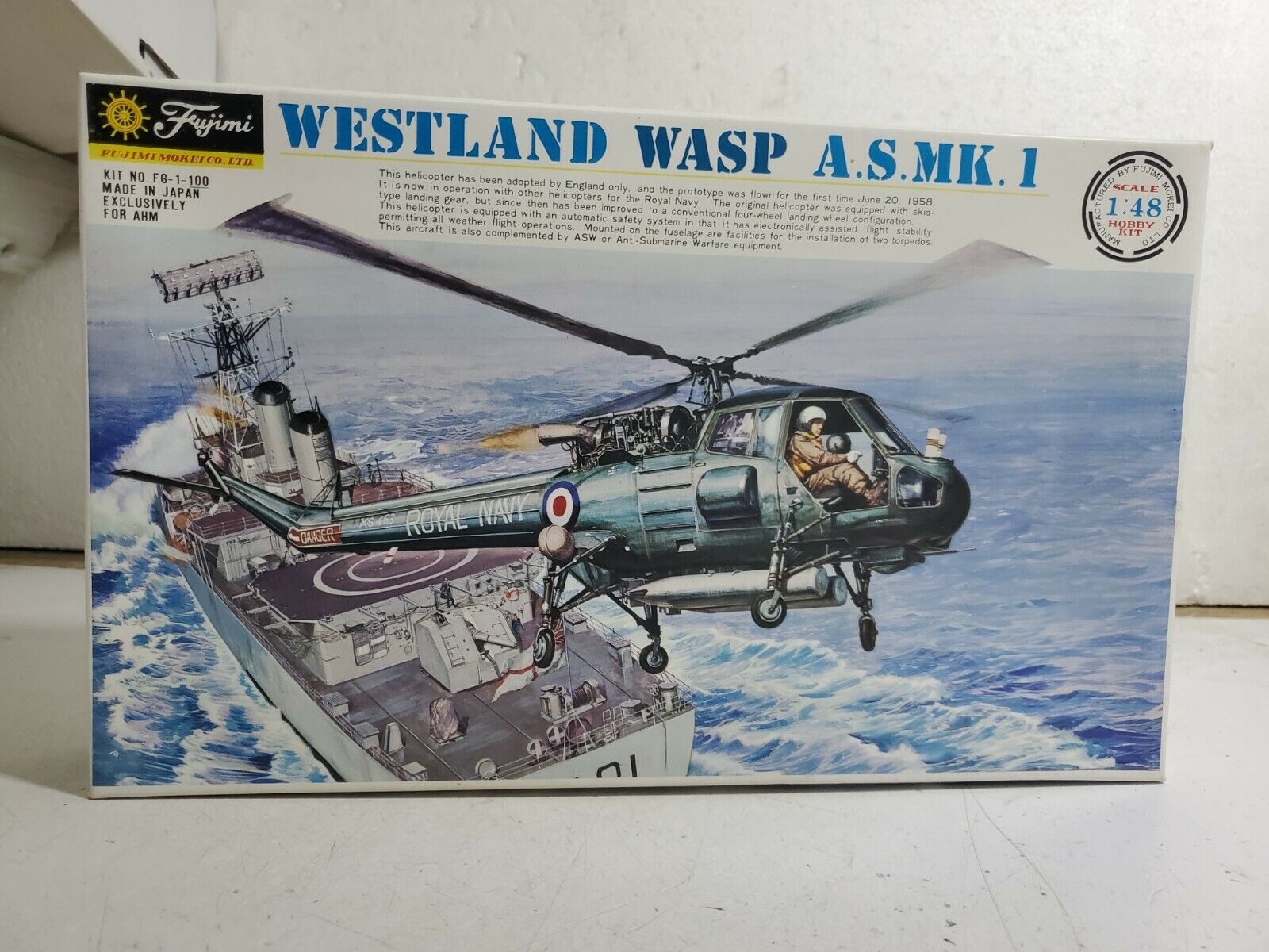 Fujimi 1/48 British Westland Wasp A.smk.1 Torpedo / Rescue Helicopter Model Kit