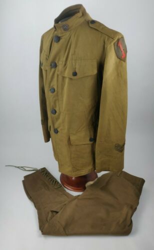 Wwi Ww1 Us Army 1st Infantry Division Big Red One Tunic & Pants 1918
