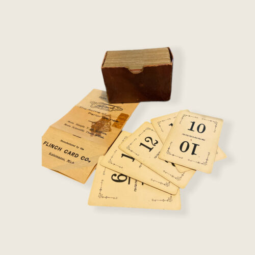 Vintage Original Flinch Card Game Original Box Instructions