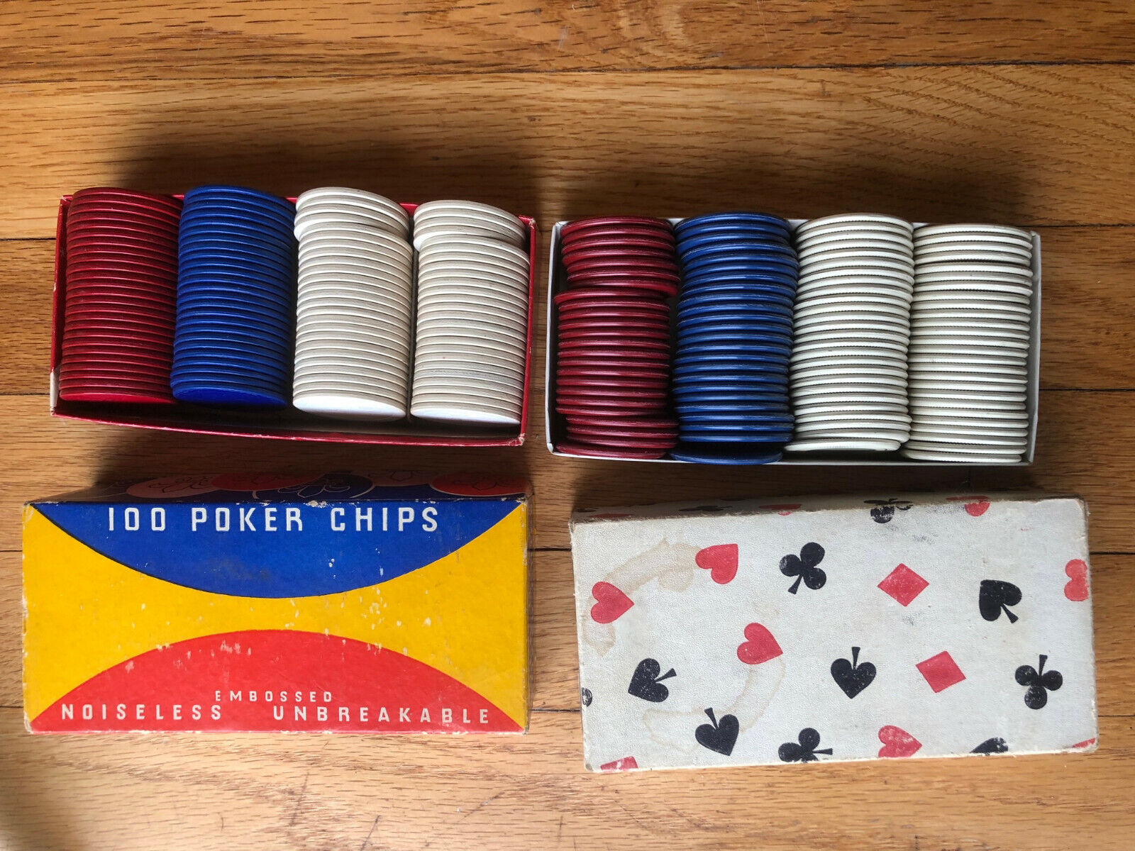 Vintage Poker Chips - Van Dyke Embossed & Stackwell Harvite