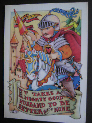 Unused 1986 Vintage Greeting Card Mary Engelbreit Birthday Mighty Good Husband