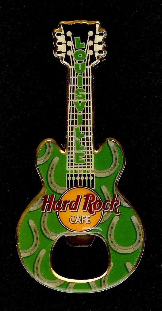 Hard Rock Cafe Louisville Bottle Opener Guitar Magnet. Rare