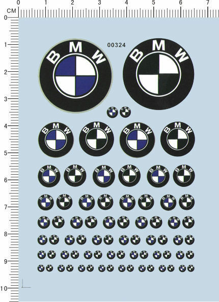 Decals Bmw  For 1/18 1/20 1/24 Or Other Different Scales 00324