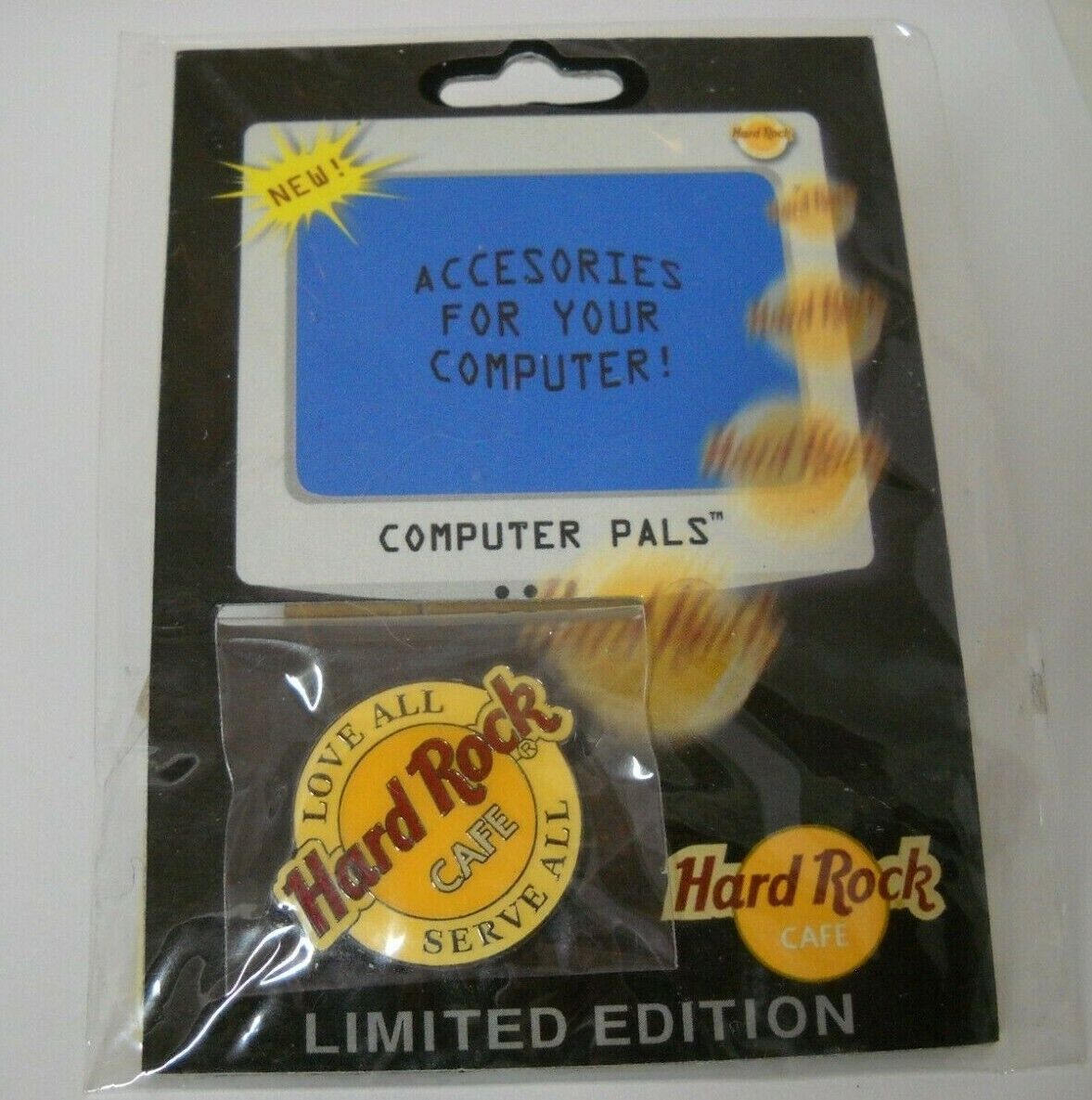 Hard Rock Café Computer Pals Classic Hrc Logo Rare & Htf