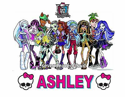 Personalized Monster High T Shirt Present Gift Party Favor Tee