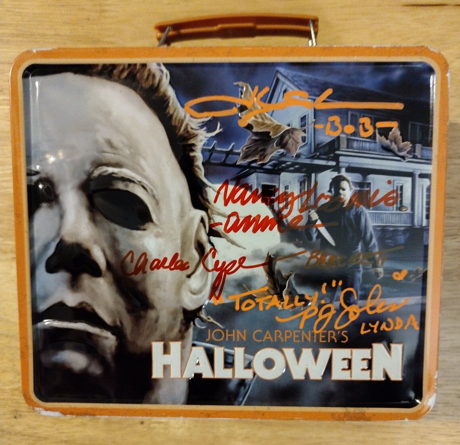 Fright Rags *signed* John Carpenter's Halloween Lunchbox Rare! Read Description!