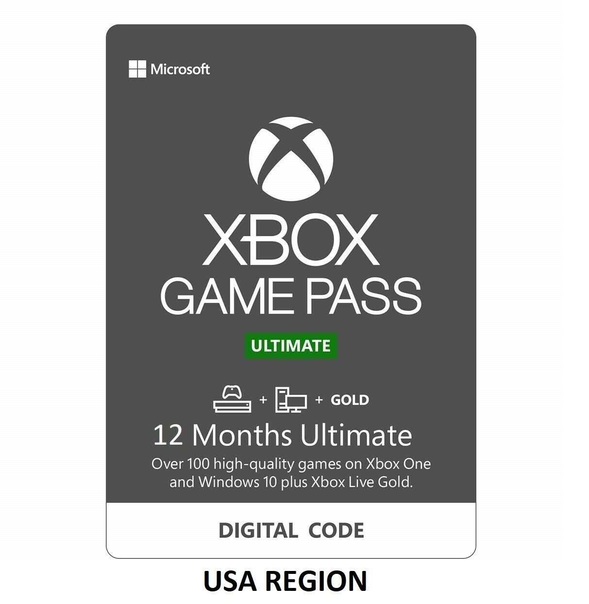 12 Months Xbox Game Pass Ultimate + Live Gold + Game Pass