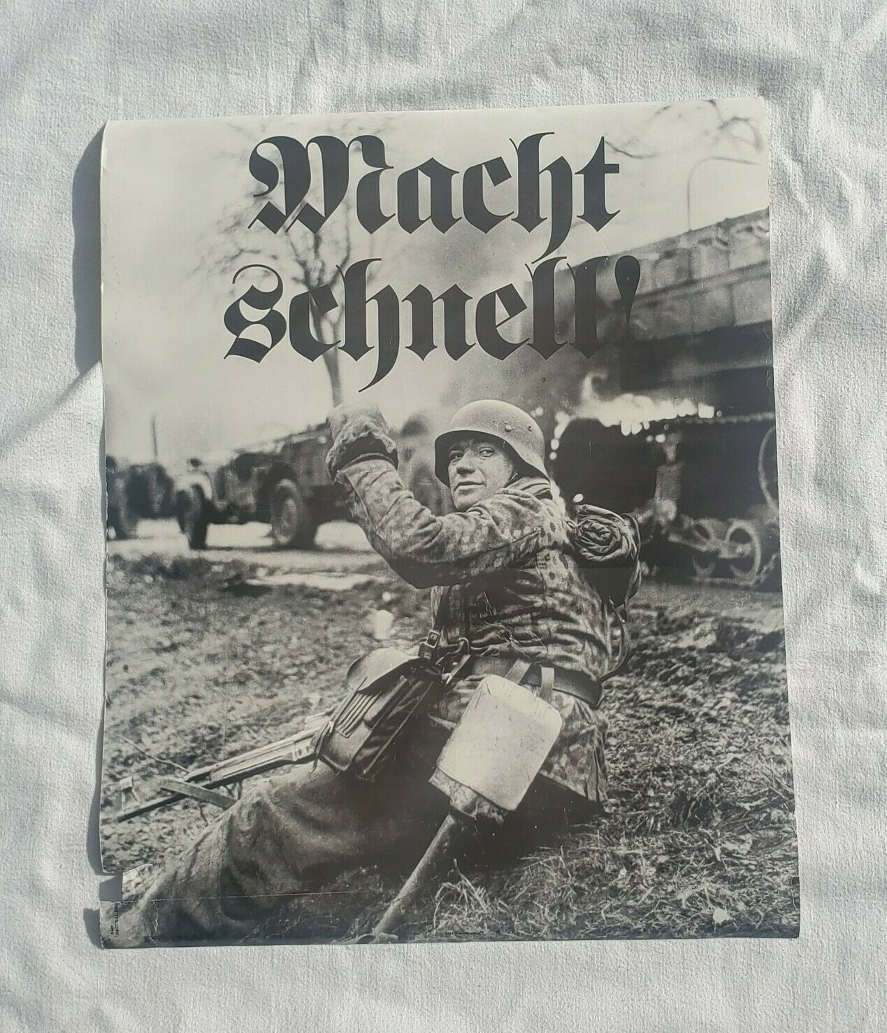 Reproduction Wwii German Propaganda Poster "macht Schnell"!!!!!!!!!!!!!!!!!!!!!!
